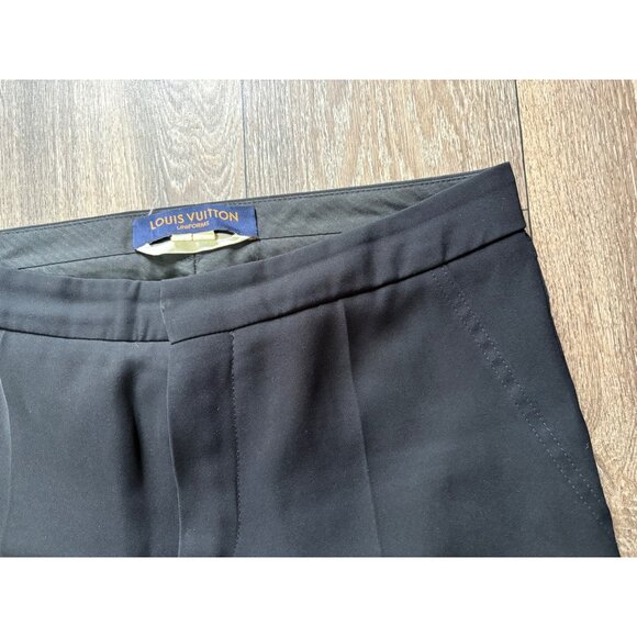 Louis Vuitton Uniform Dress Pants Women’s EU 38 Black Straight Career - Picture 3 of 13